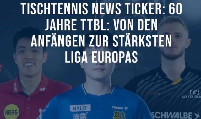 德甲60周年海报，樊振东站C位，排面超欧洲传奇！王励勤一句话，小胖归队有望