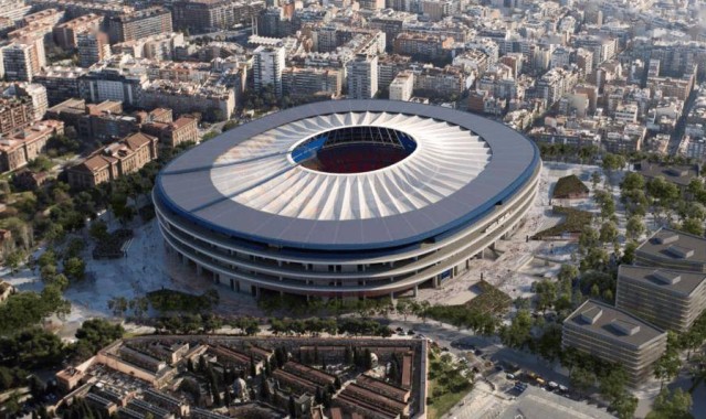 西甲 | 顶棚施工7个月！巴萨将再迁主场：拒付高租金，转扩建自家球场